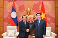 Chủ tịch Quốc hội Vương Đình Huệ tiếp Phó Chủ tịch nước CHDCND Lào