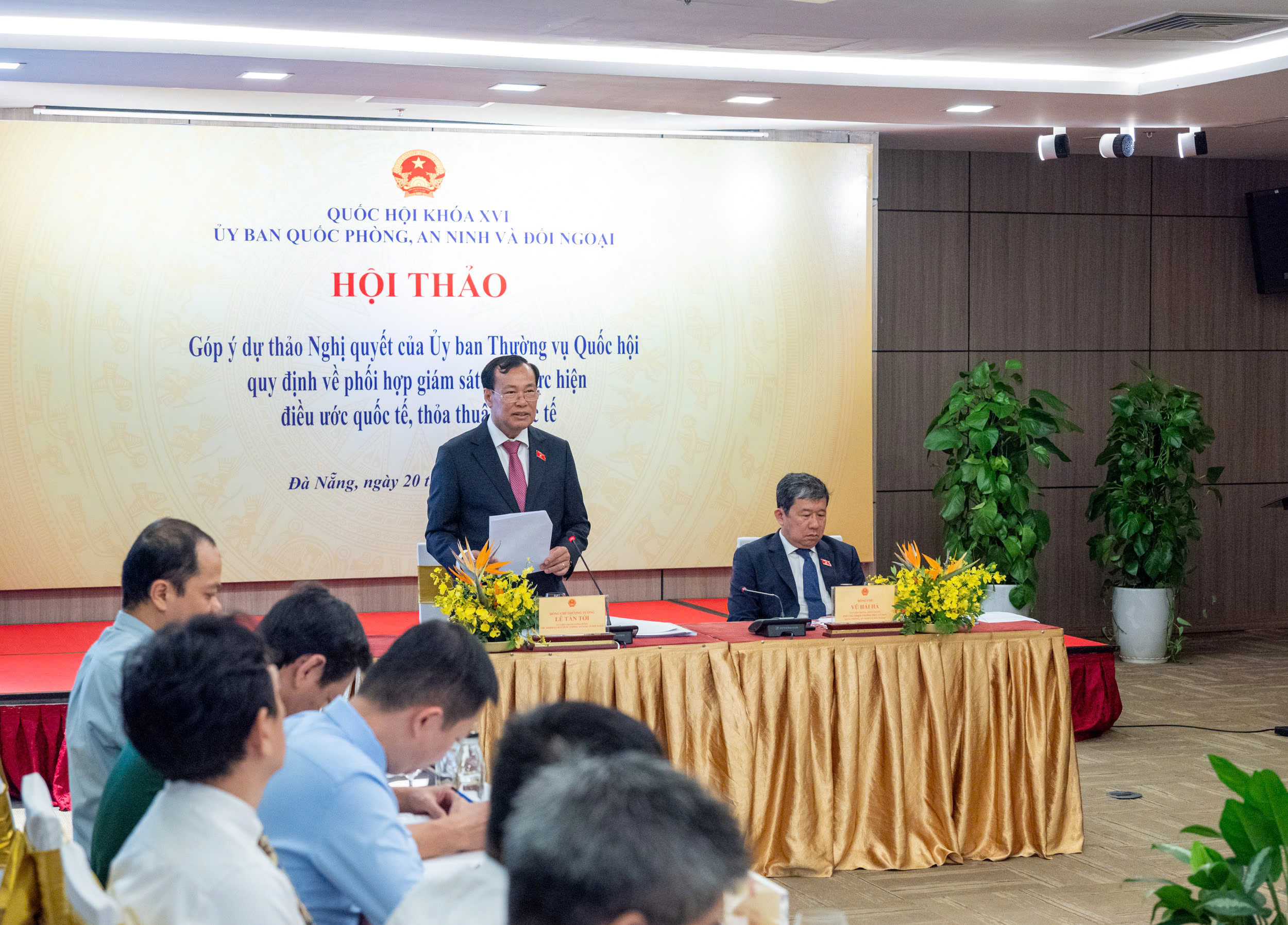 Hội thảo “Góp ý dự thảo Nghị quyết của Ủy ban Thường vụ Quốc hội quy định về phối hợp giám sát việc thực hiện điều ước quốc tế, thỏa thuận quốc tế”