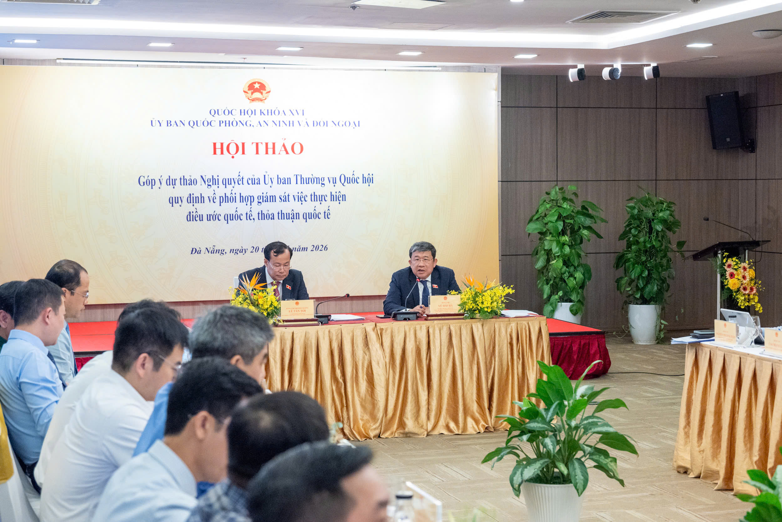 Hội thảo “Góp ý dự thảo Nghị quyết của Ủy ban Thường vụ Quốc hội quy định về phối hợp giám sát việc thực hiện điều ước quốc tế, thỏa thuận quốc tế”
