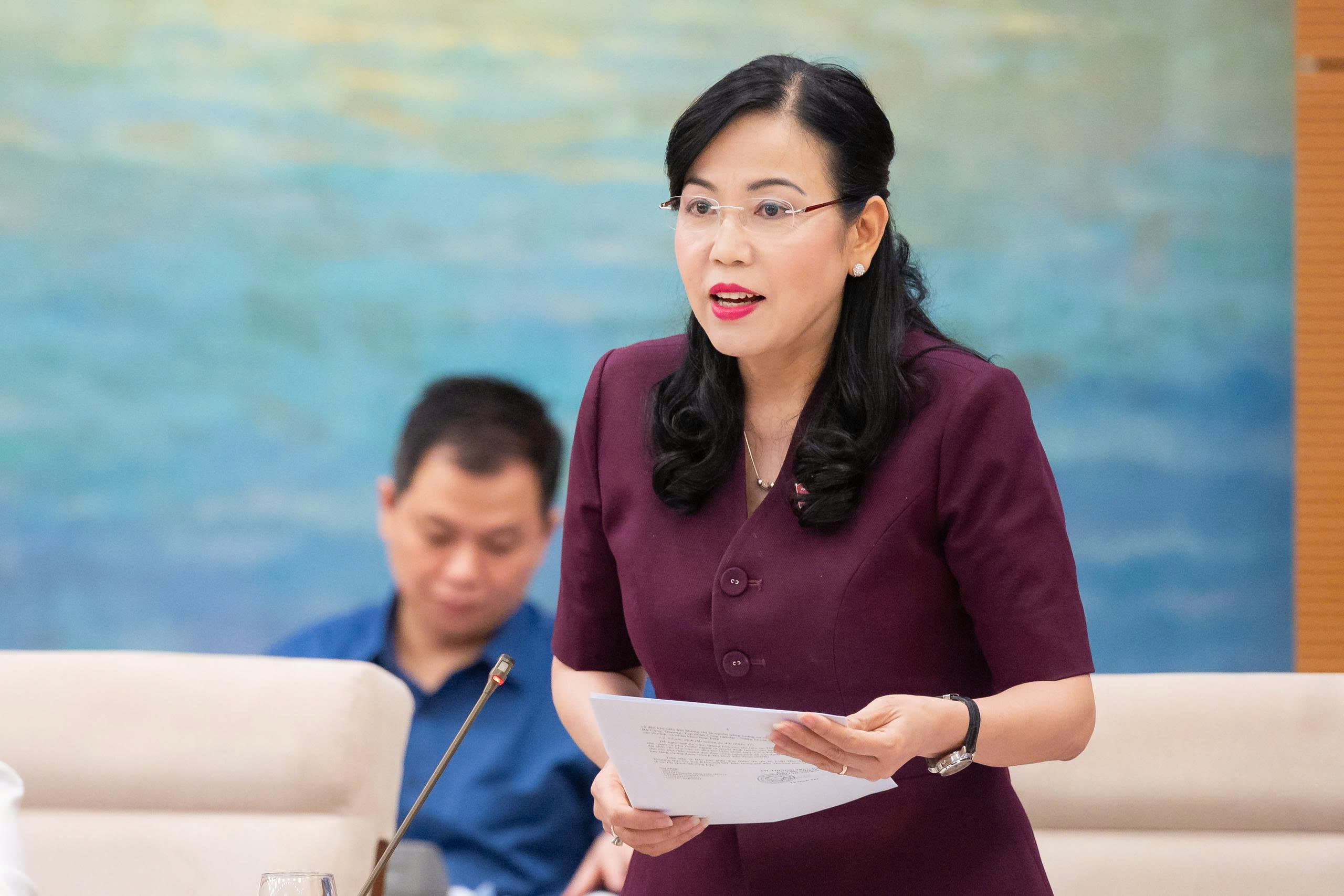 Chủ nhiệm Uỷ ban Khoa học, Công nghệ và Môi trường Nguyễn Thanh Hải phát biểu