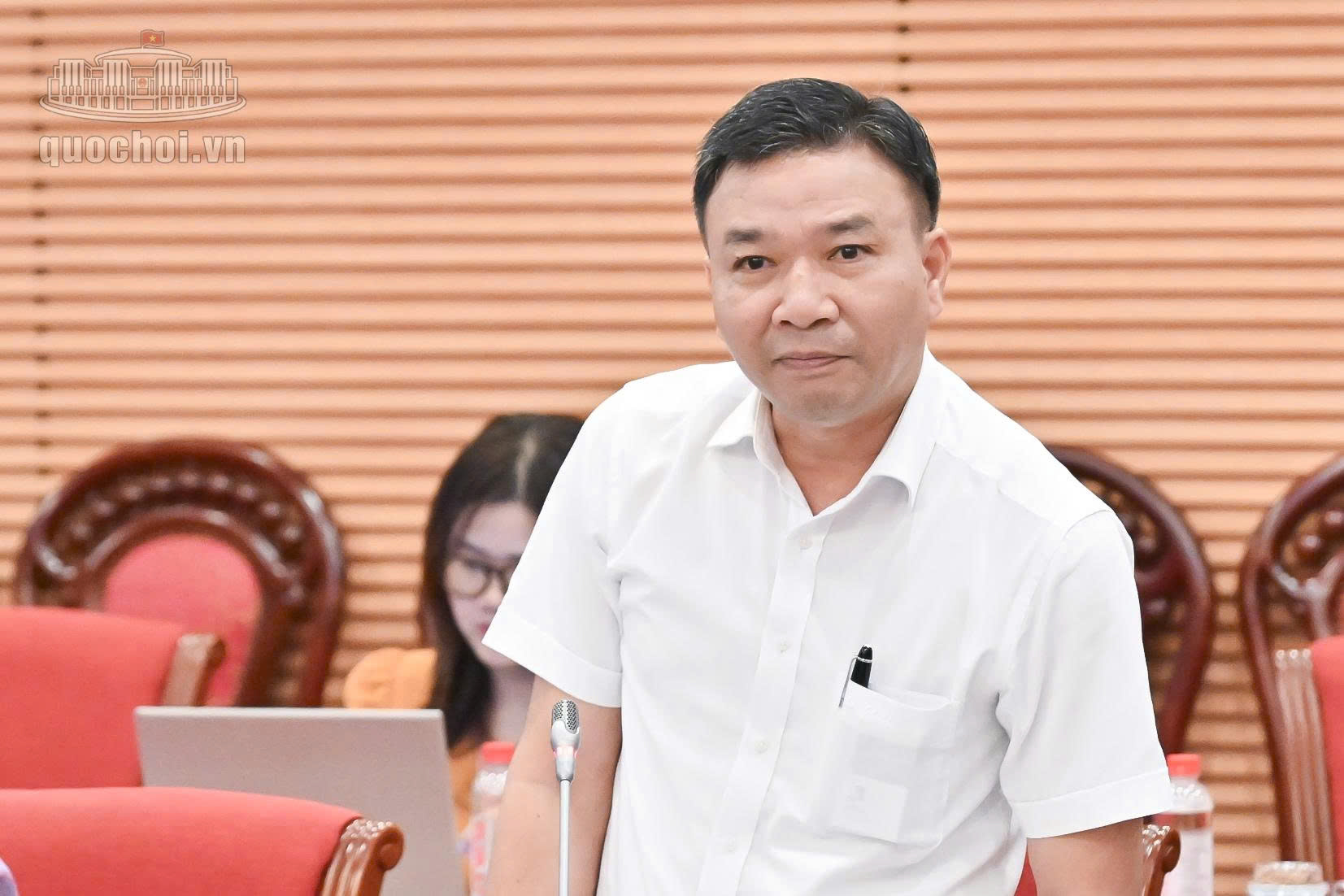 Ủy viên là ĐBQH hoạt động chuyên trách tại Ủy ban Văn hóa và Xã hội Chu Mạnh Hùng phát biểu