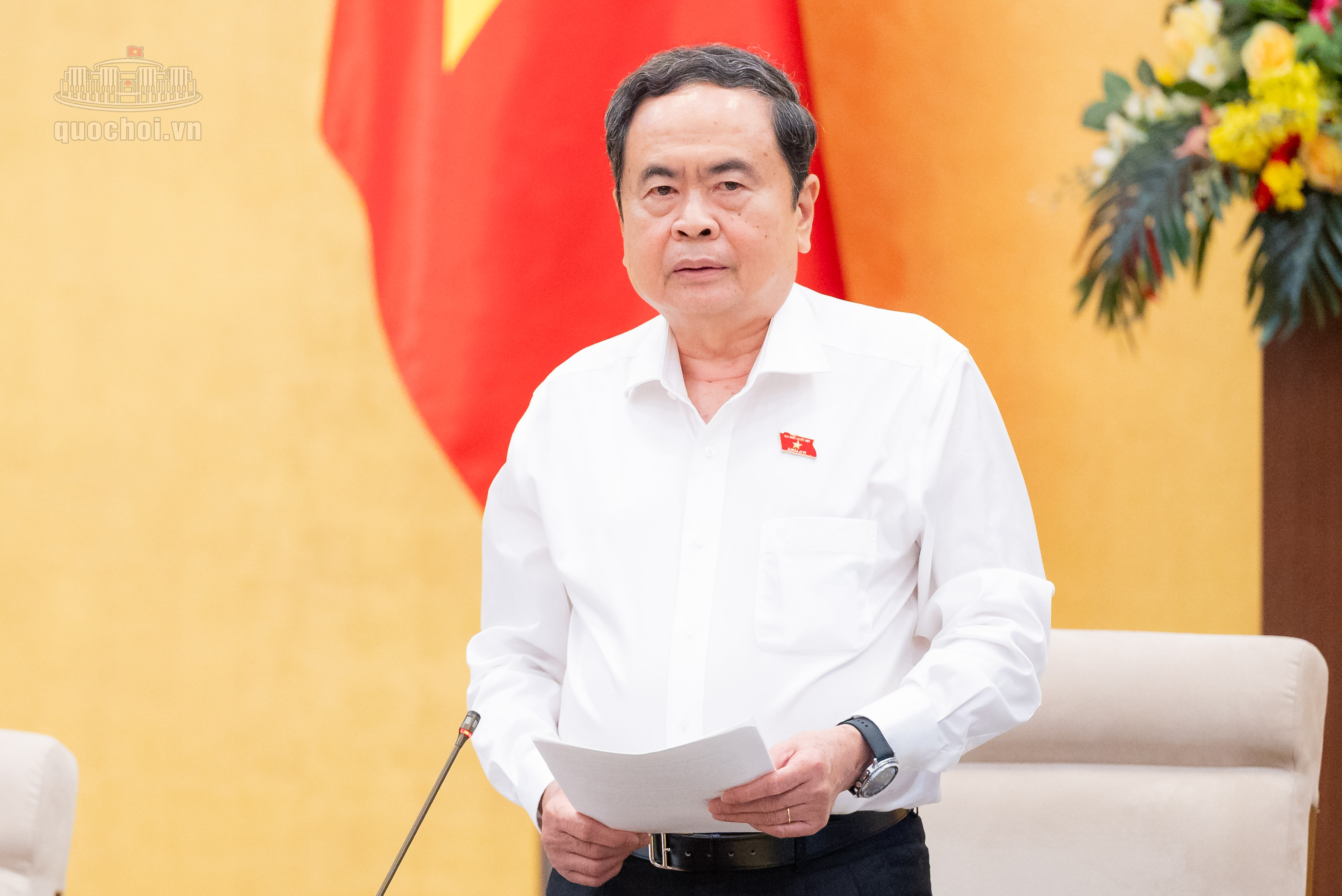 Chủ tịch Quốc hội Trần Thanh Mẫn phát biểu chỉ đạo tại Phiên họp 