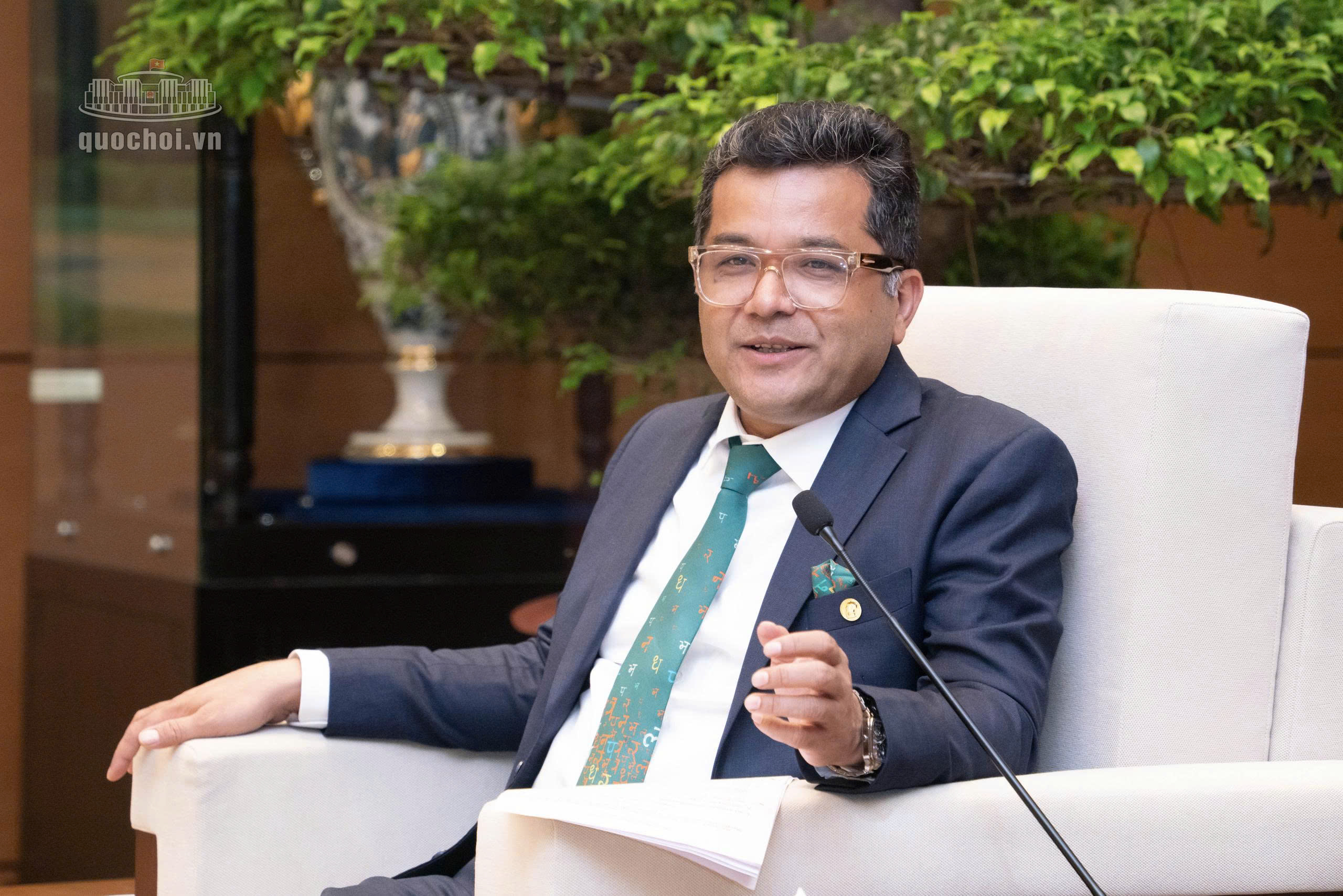 Quốc vụ khanh phụ trách Ngoại giao và Dệt may Ấn Độ Pabitra Margherita cảm ơn sự đón tiếp nồng hậu của phía Quốc hội Việt Nam
