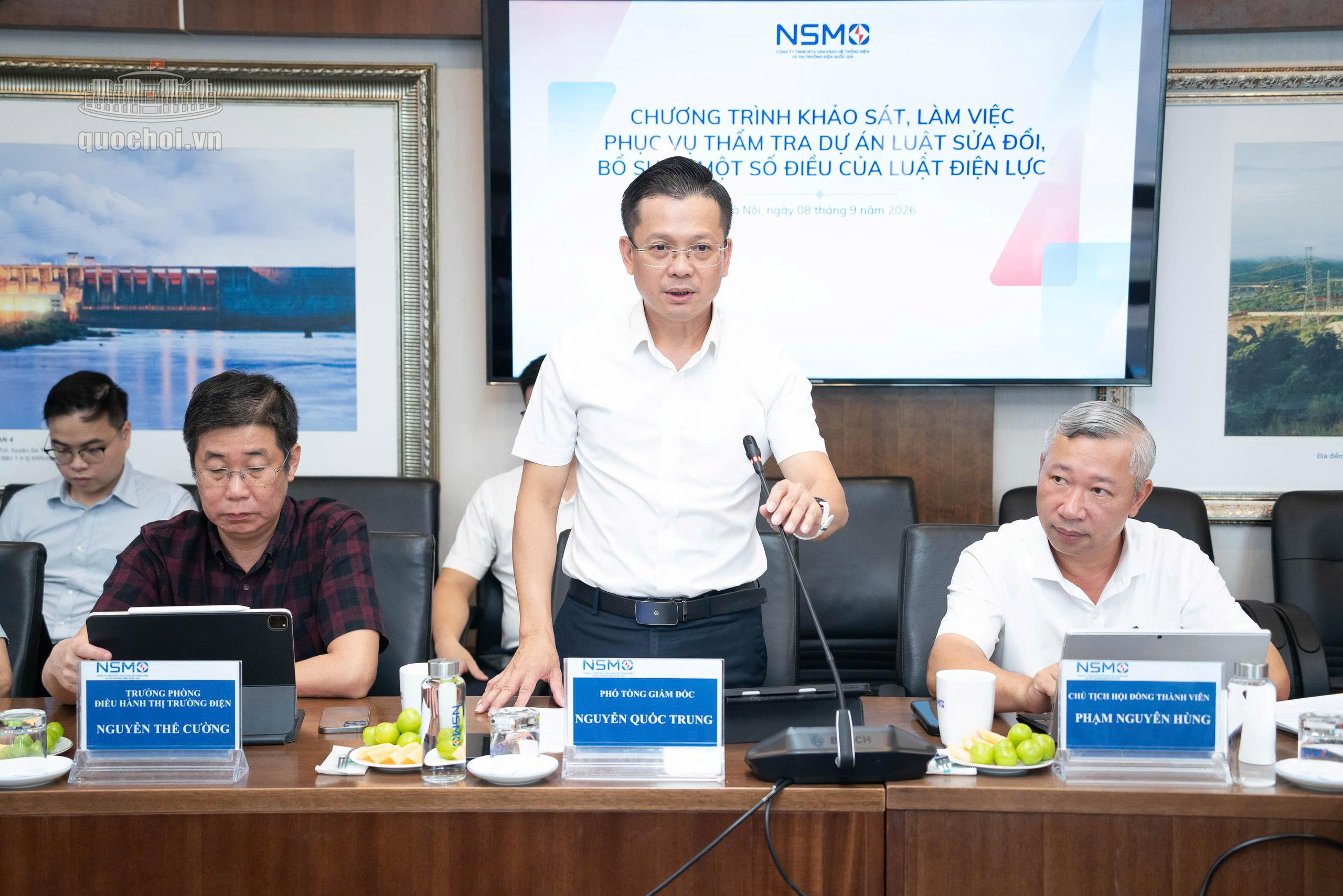 Ông Nguyễn Quốc Trung – Phó Tổng Giám đốc Công ty TNHH MTV Vận hành hệ thống điện và thị trường điện Quốc gia nêu kiến nghị